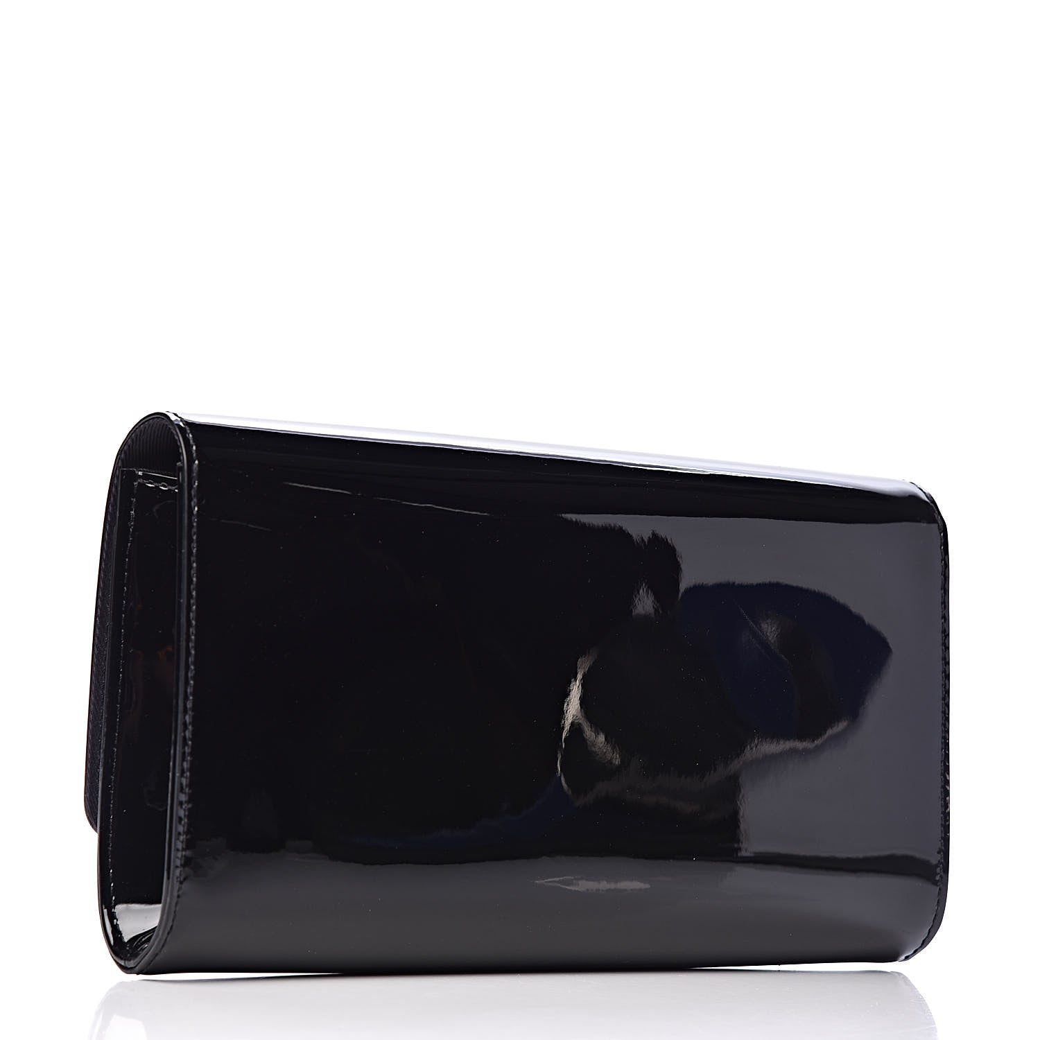Louis Vuitton Patent Louise Clutch Black 3 of 9