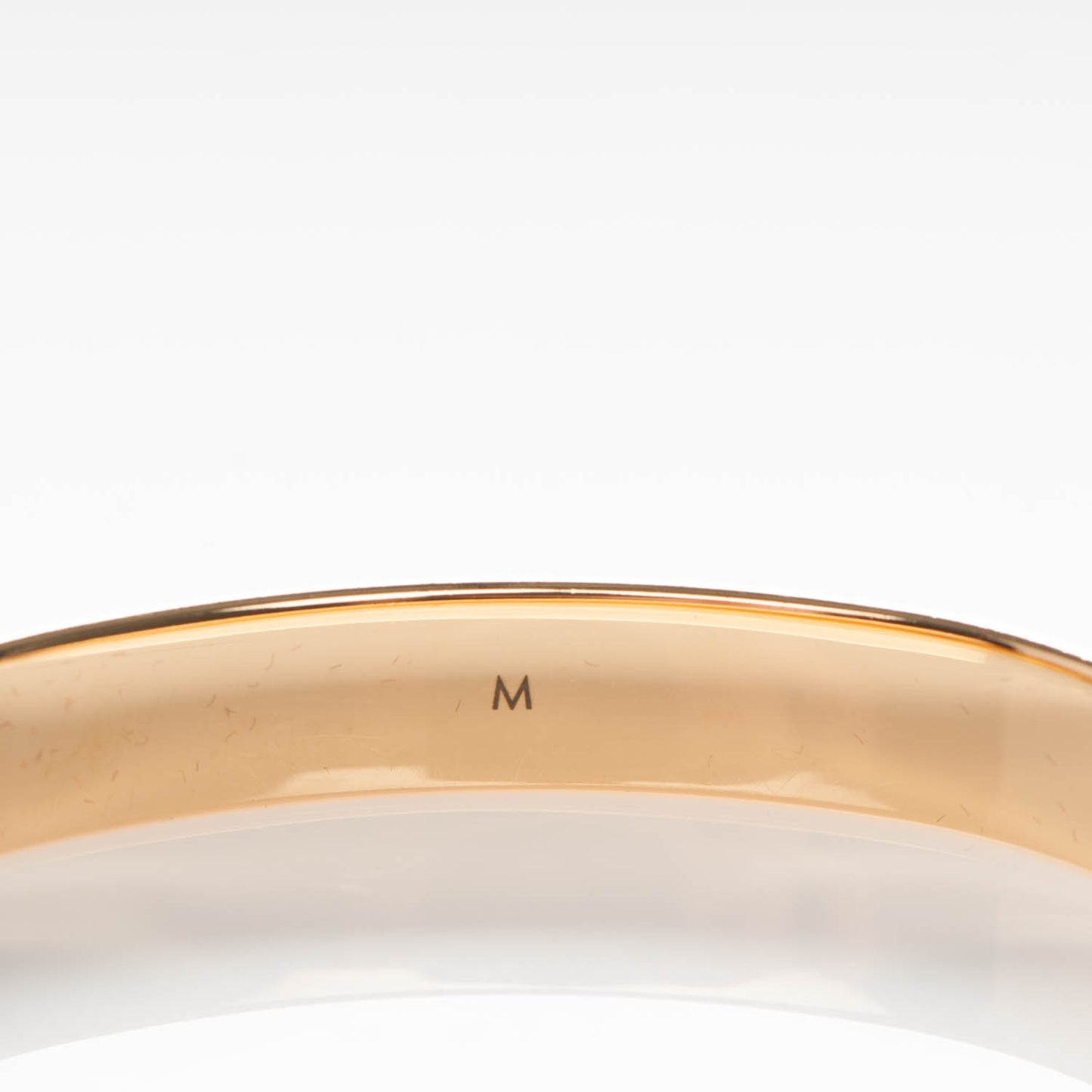 Brass Monogram Nanogram Cuff M Gold