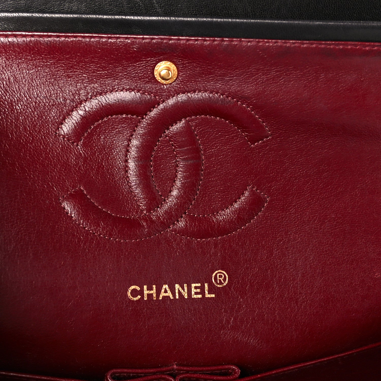 Chanel Lambskin Quilted Medium Double Flap Black 6 of 11