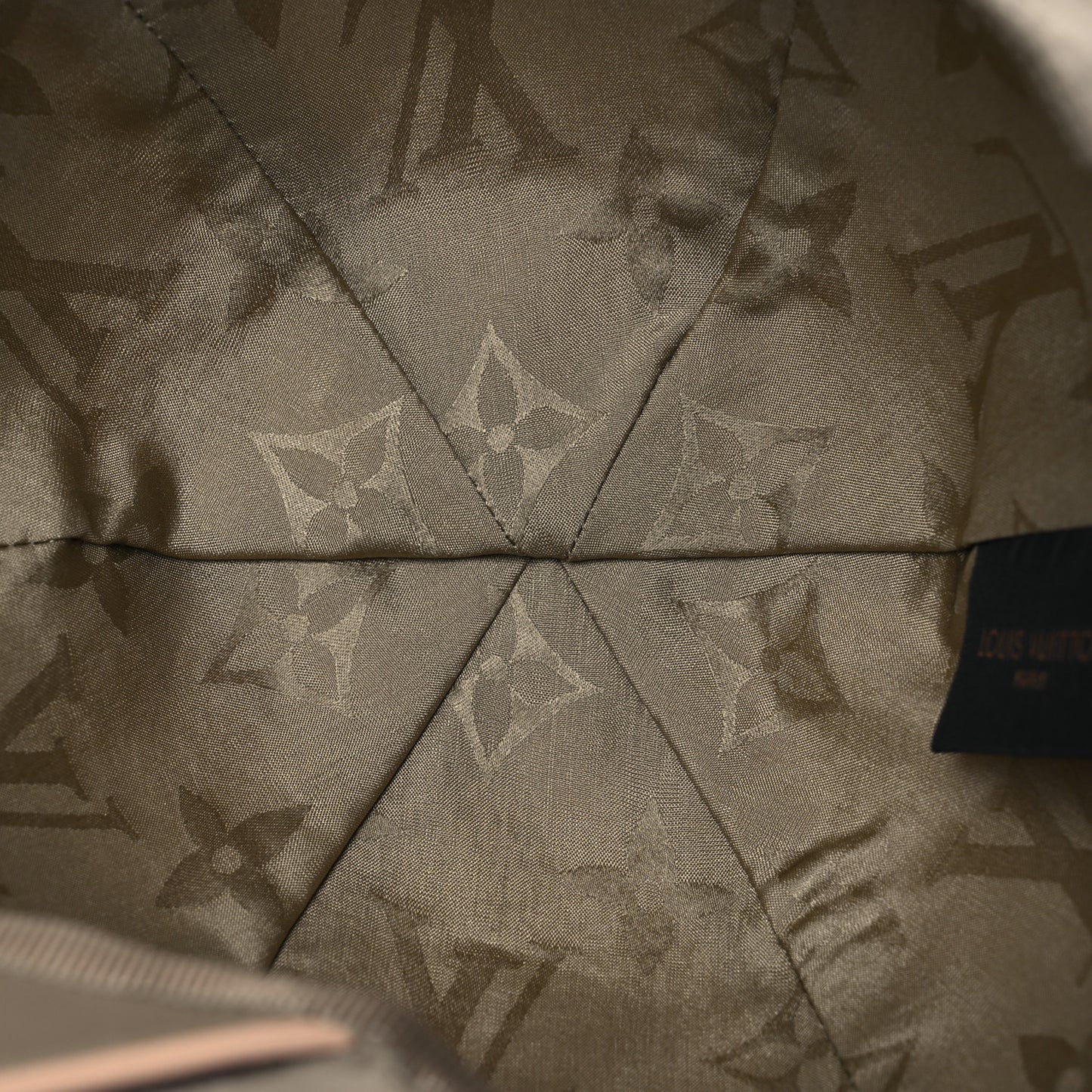 Monogram Polyester Silk LV Get Ready Cap M Beige