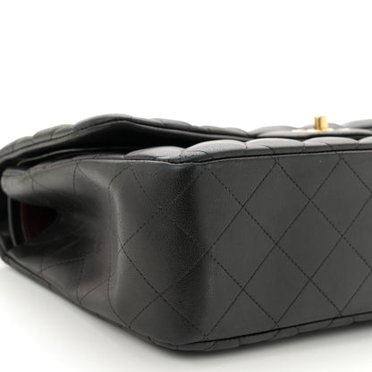 Chanel Lambskin Quilted Jumbo Double Flap Black 9 of 12