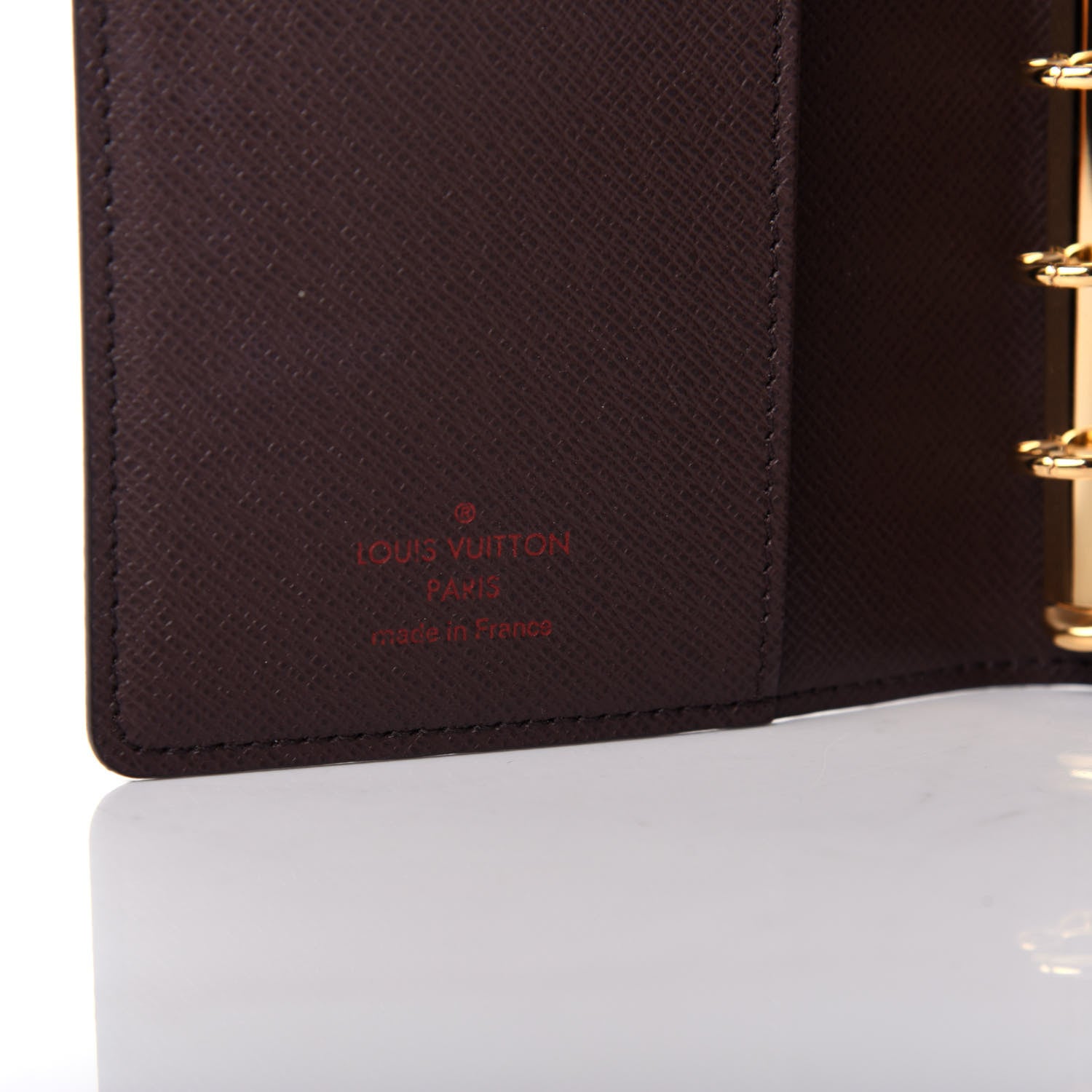 Louis Vuitton Damier Ebene Small Ring Agenda Cover 6 of 8