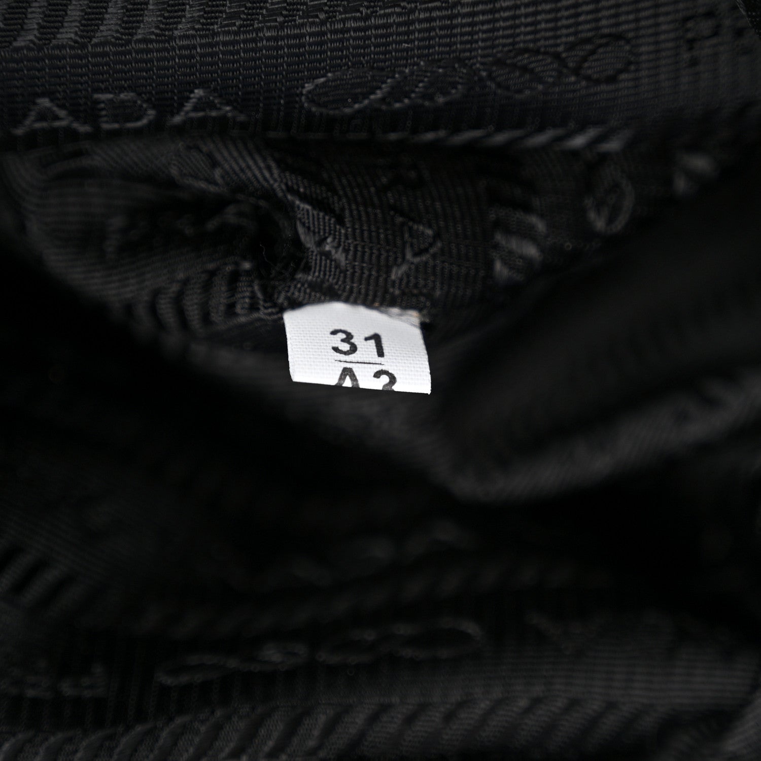Prada Terry Cloth Tote Bag Celeste Black 7 of 13