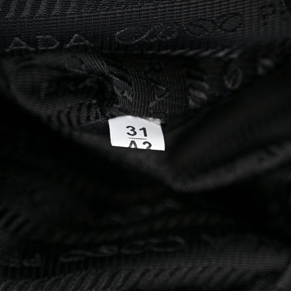 Prada Terry Cloth Tote Bag Celeste Black 7 of 13