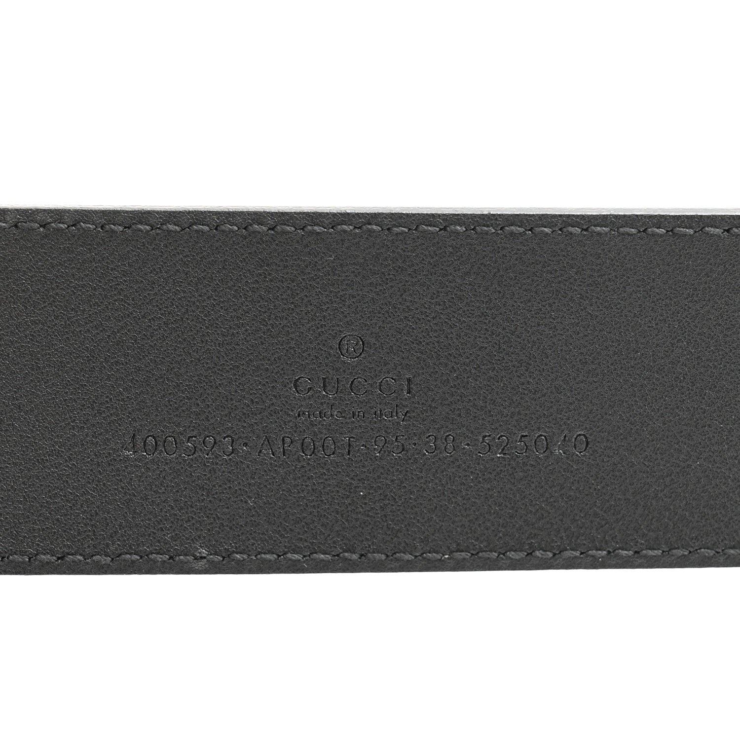 Gucci Calfskin Double G 40mm Belt 95 38 Black 5 of 8