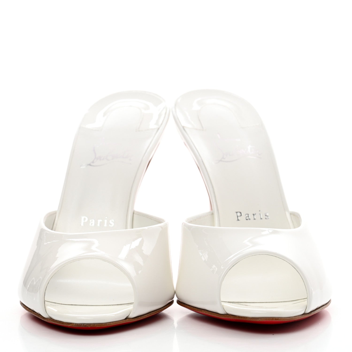 Christian Louboutin Patent Me Dolly 100 Sandals 40 White 2 of 7