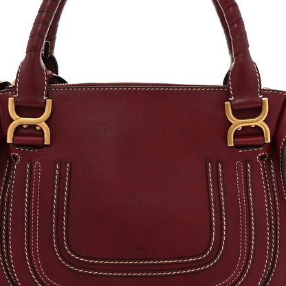 Chloe Calfskin Medium Marcie Satchel Stormy Red 8 of 15