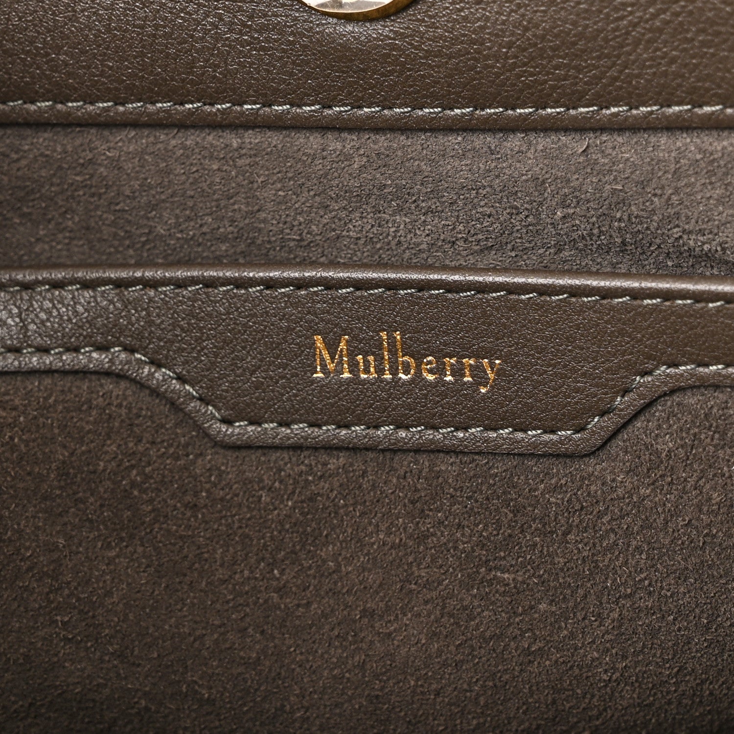 Mulberry Silky Calfskin Small Leighton Dark Grey 6 of 9