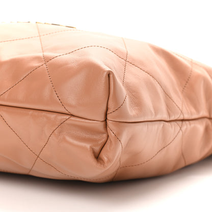 Chanel Shiny Calfskin Quilted Chanel 22 Camel 11 of 11