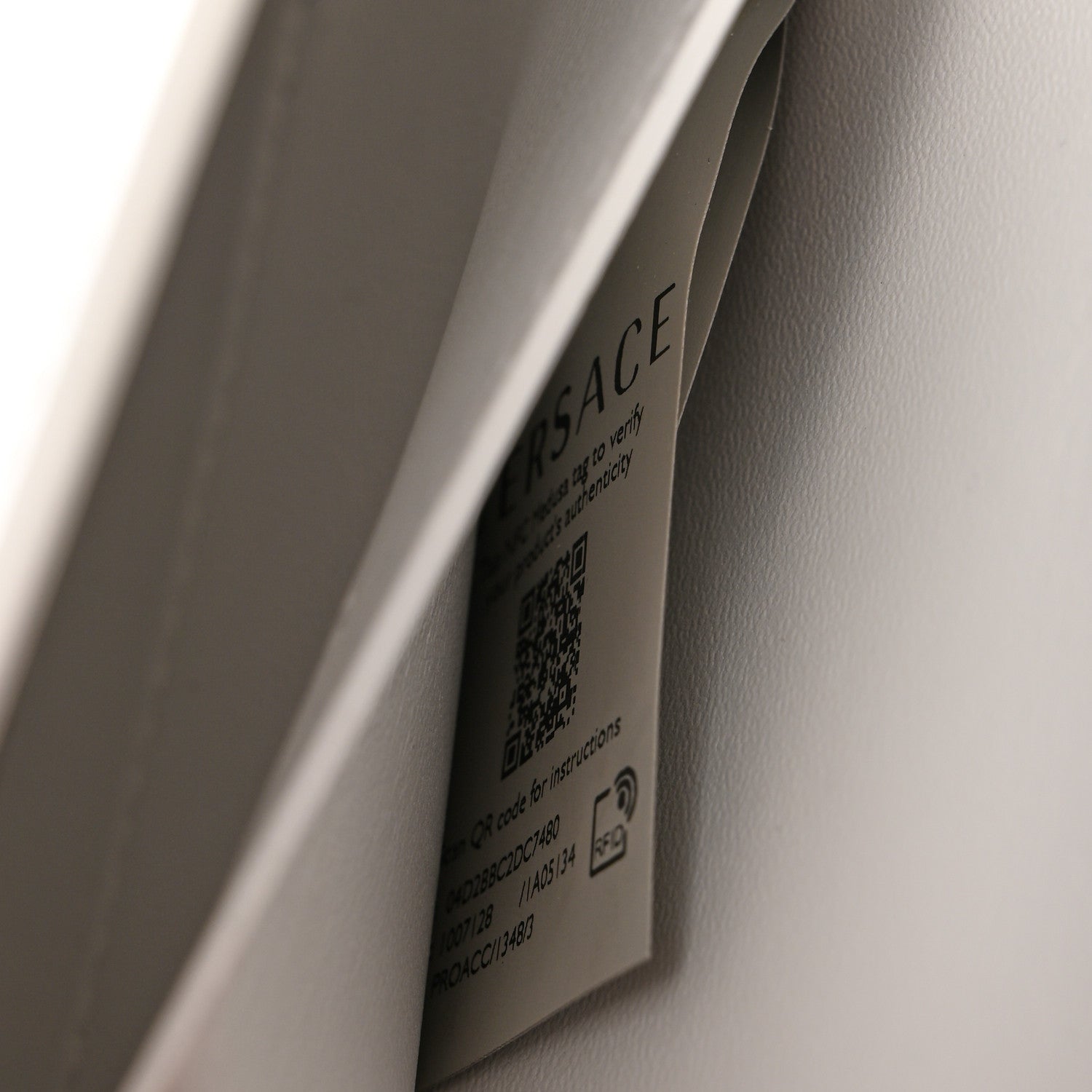 Versace Calfskin Medium Greca Goddess Shoulder Bag White 8 of 12