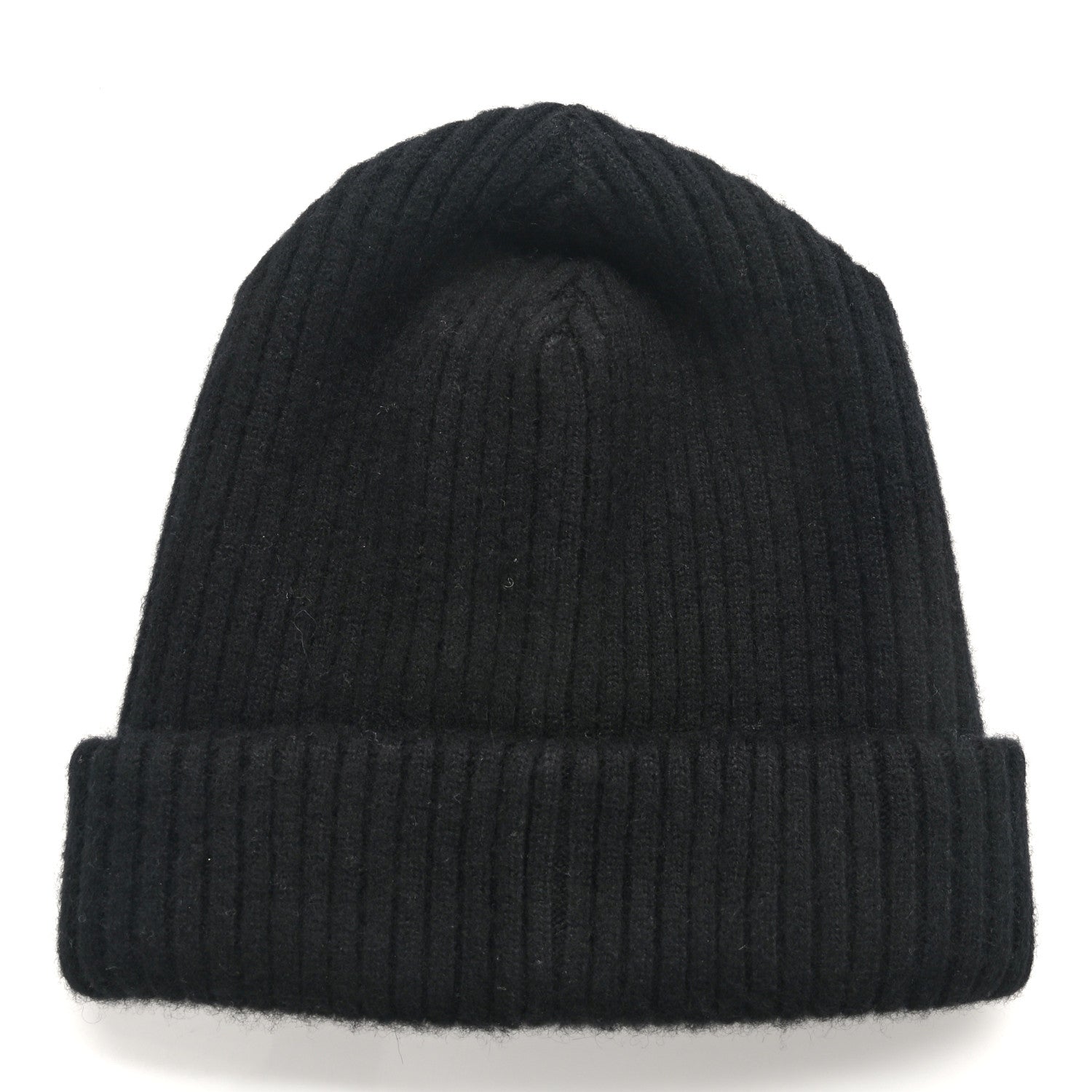 Chanel Cashmere Sequins Logo Beanie Hat Black 3 of 5