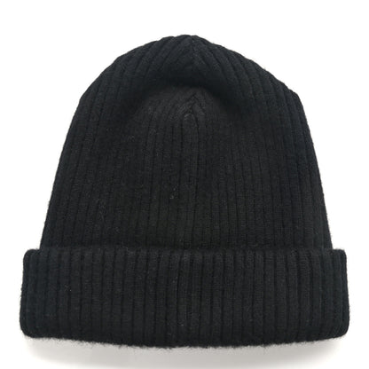 Chanel Cashmere Sequins Logo Beanie Hat Black 3 of 5