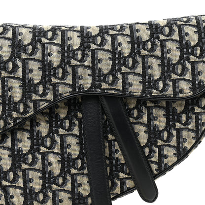 Christian Dior Oblique Saddle Bag Blue 8 of 10