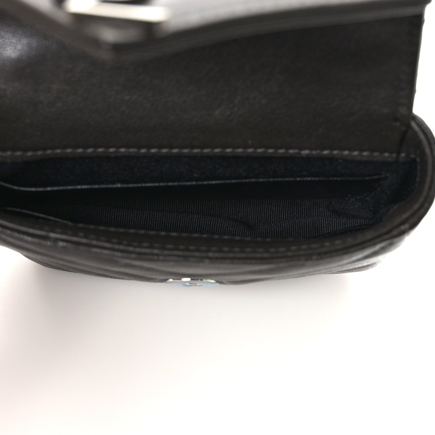 Saint Laurent Sheepskin Matelasse Chevron Monogram Mini College Bag Dark Anthracite 5 of 10