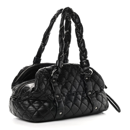 Chanel Lambskin Vintage Ligne Lady Braid Tote Black 2 of 15