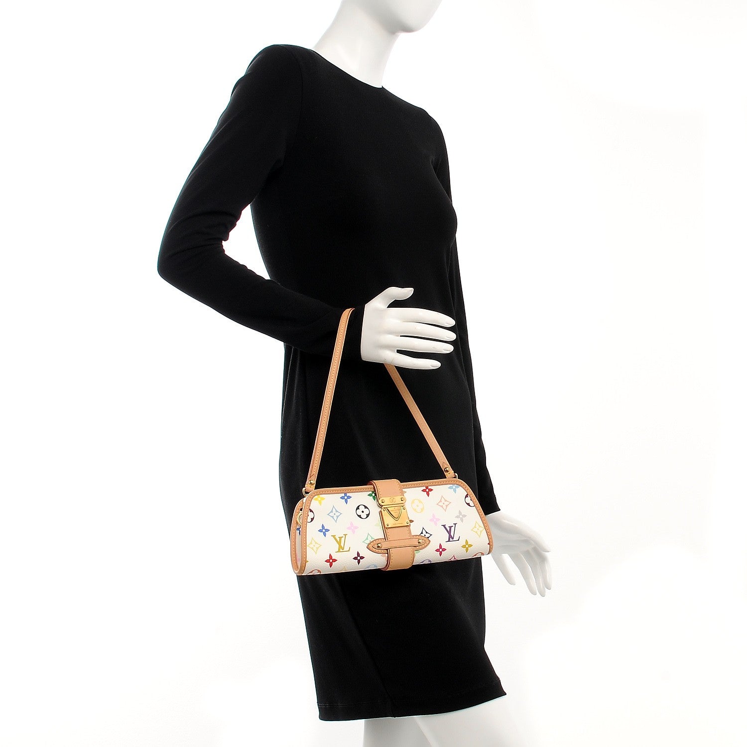 Louis Vuitton Monogram Multicolor Shirley White 2 of 7