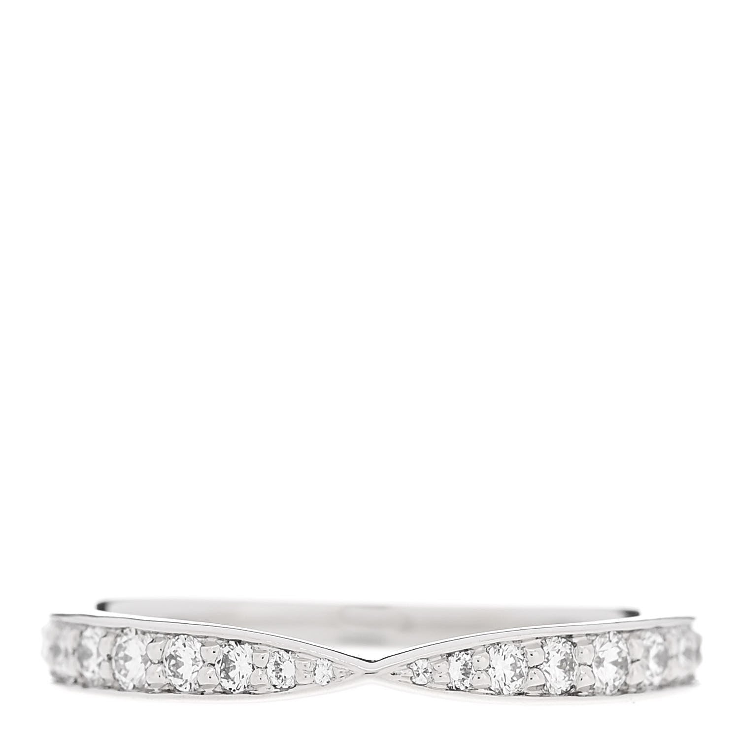 Tiffany Platinum Diamond Harmony Bead-Set Band Ring 50 5.5 1 of 5