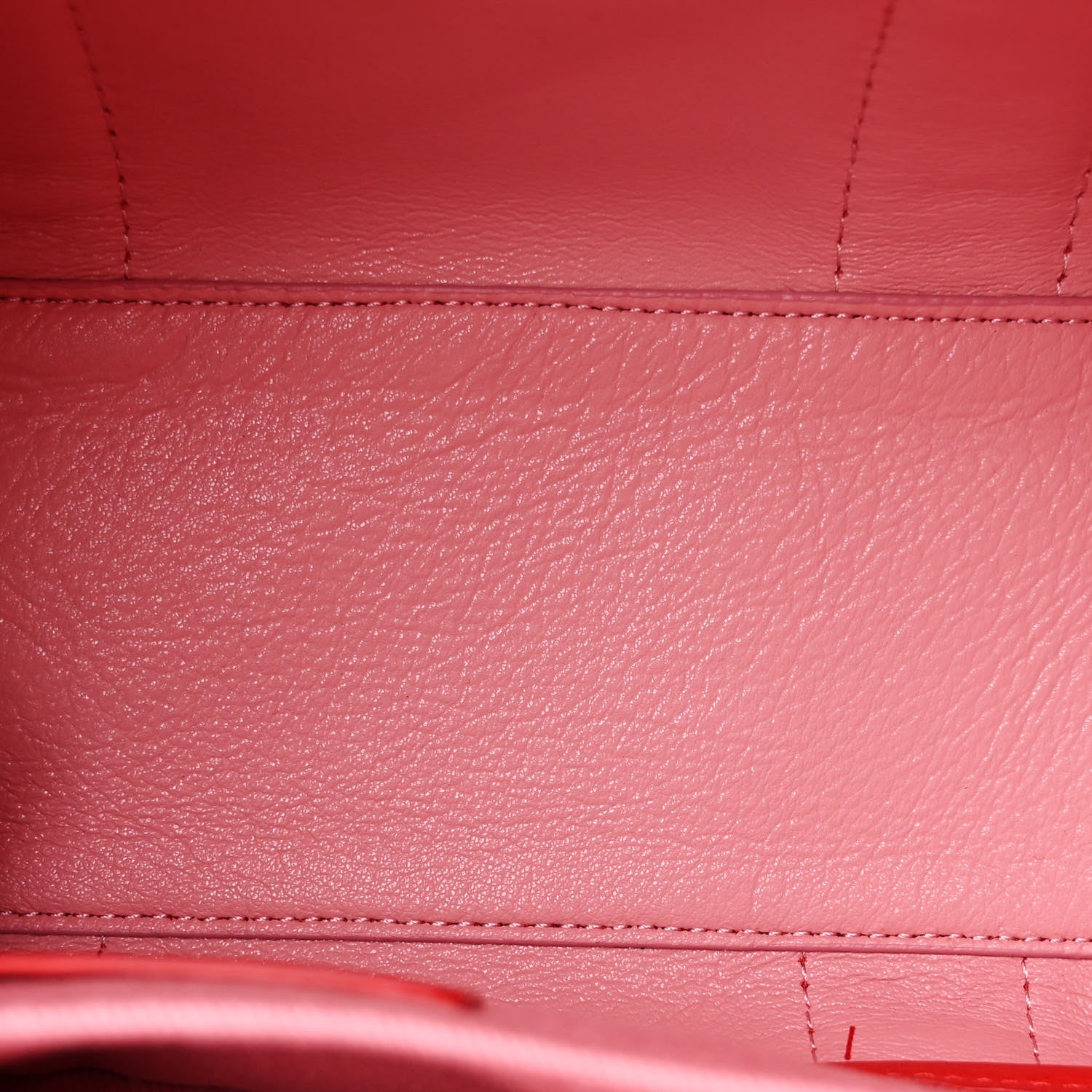 Marc Jacobs Grained Calfskin Mini The Tote Bag Red 5 of 14