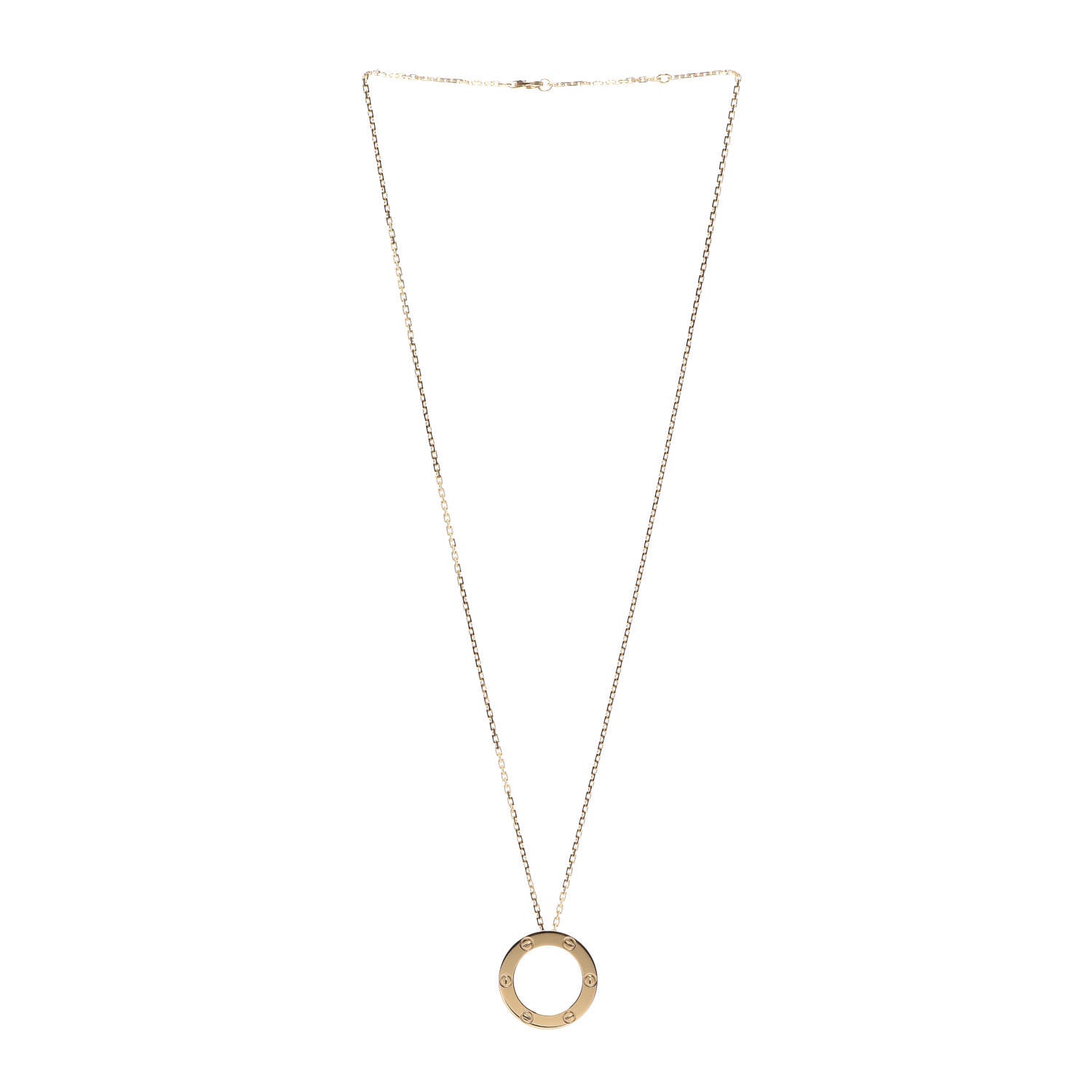 Cartier 18K Yellow Gold LOVE Pendant Necklace 3 of 6