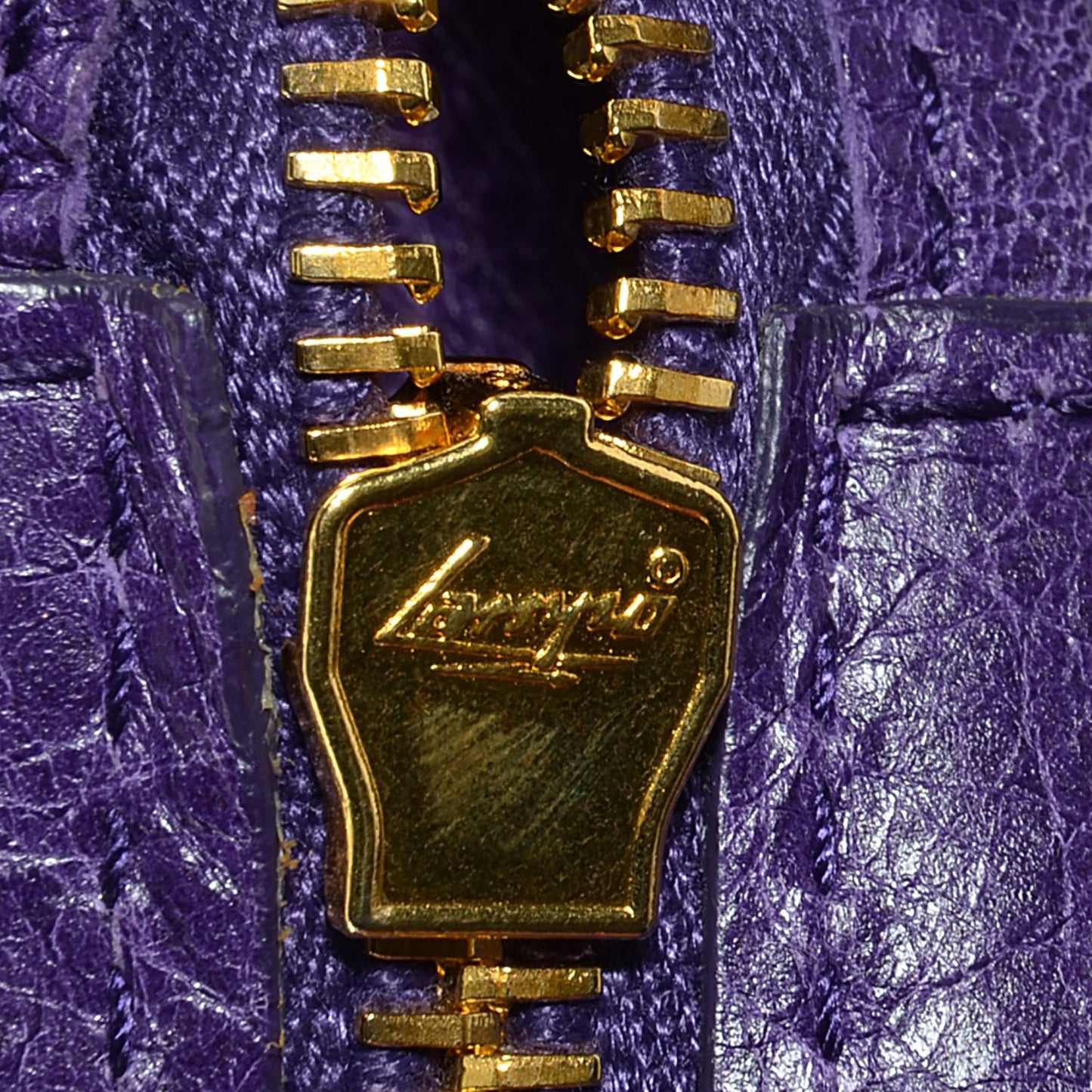Agneau Giant 12 Gold Hardware Velo Dark Violet