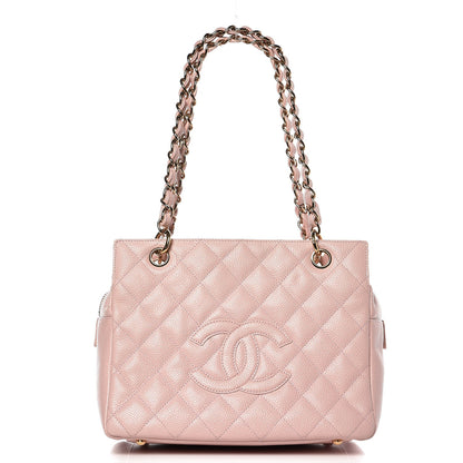 Chanel Caviar Quilted Petit Timeless Shopping Tote PTT Pink 1 of 11