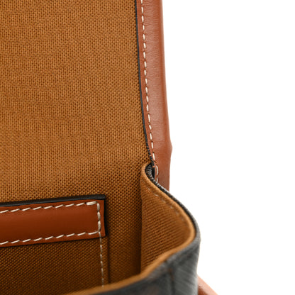 Celine Triomphe Canvas Medium Folco Bag Tan 10 of 11