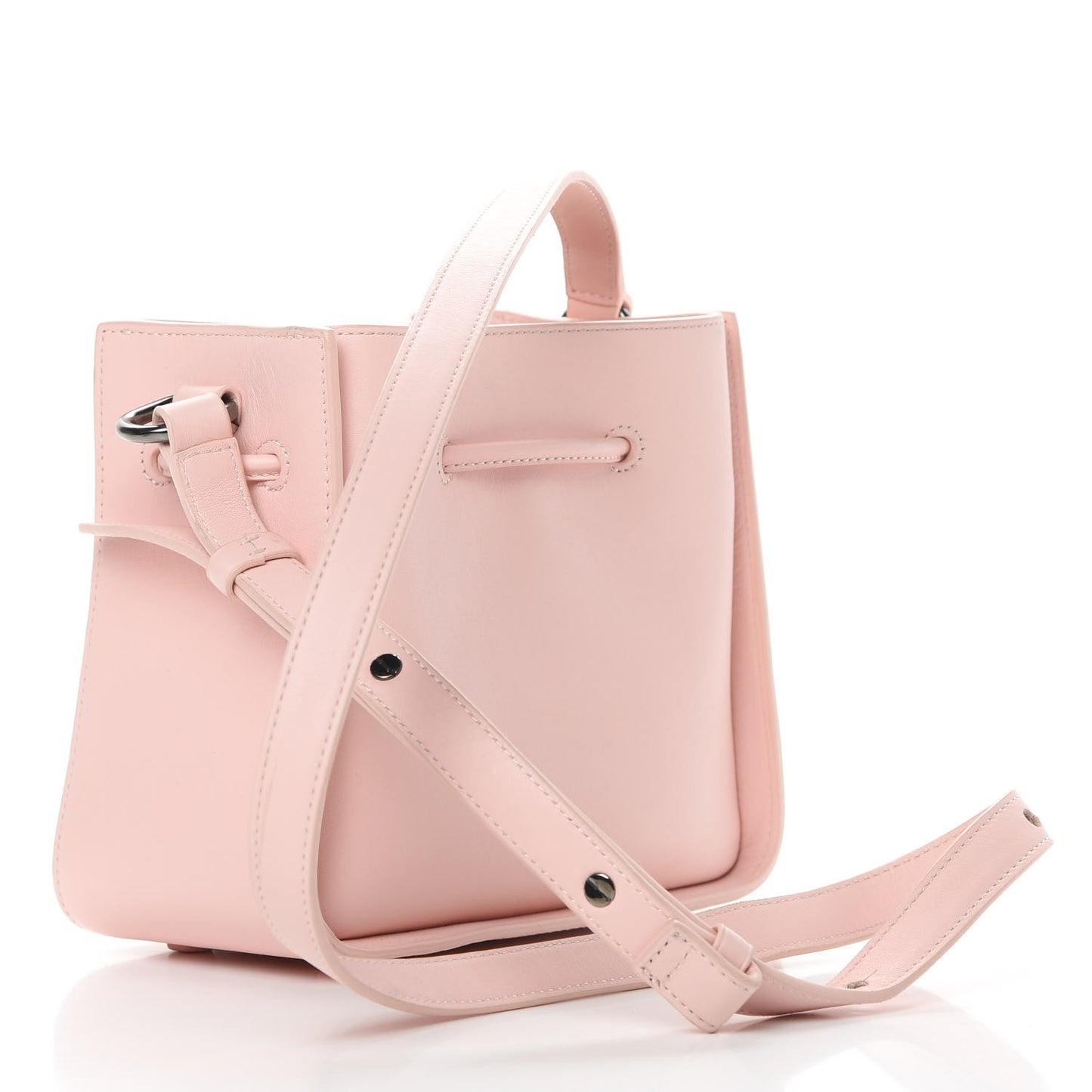 3.1 Smooth Calfskin Mini Soleil Bucket Bag Light Pink