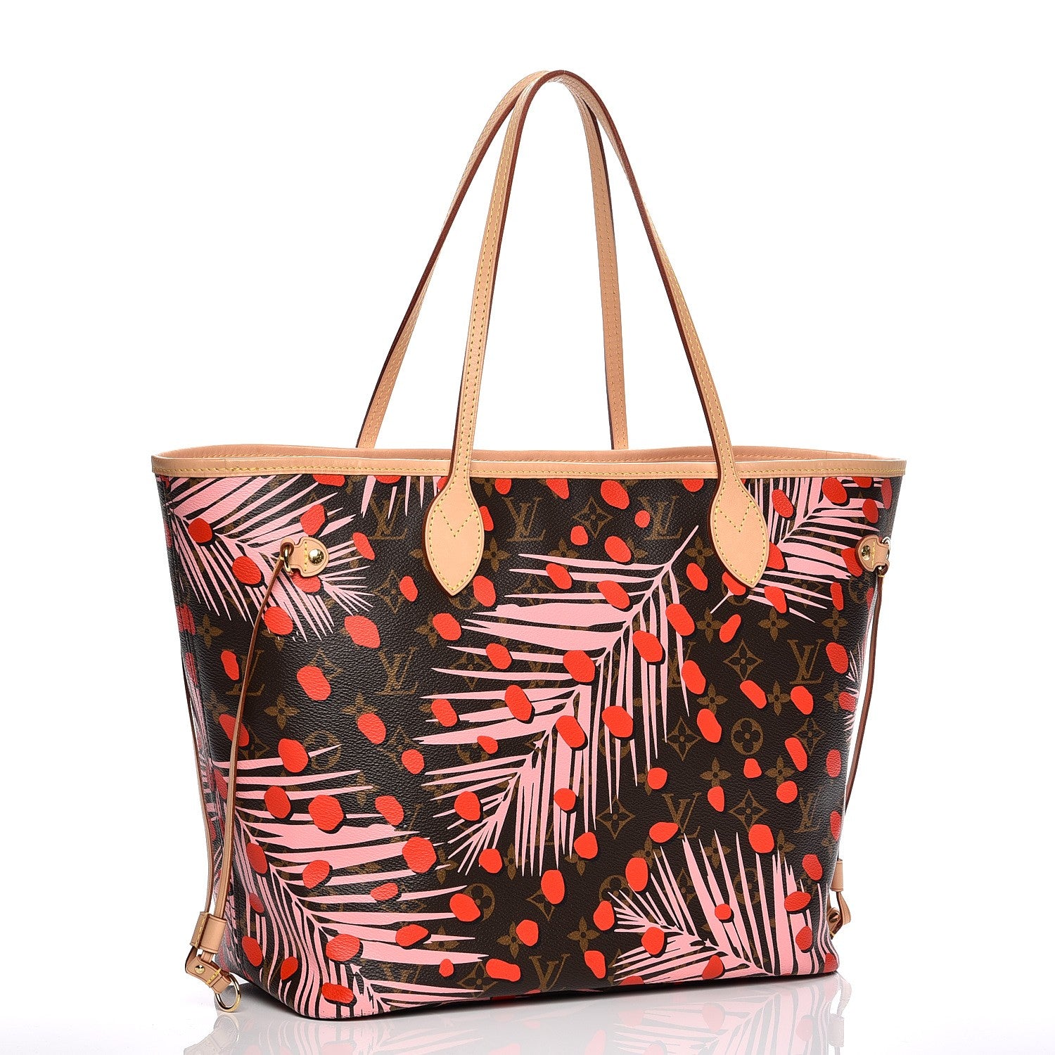 Louis Vuitton Monogram Jungle Dots Neo Neverfull MM Sugar Pink Poppy 3 of 9