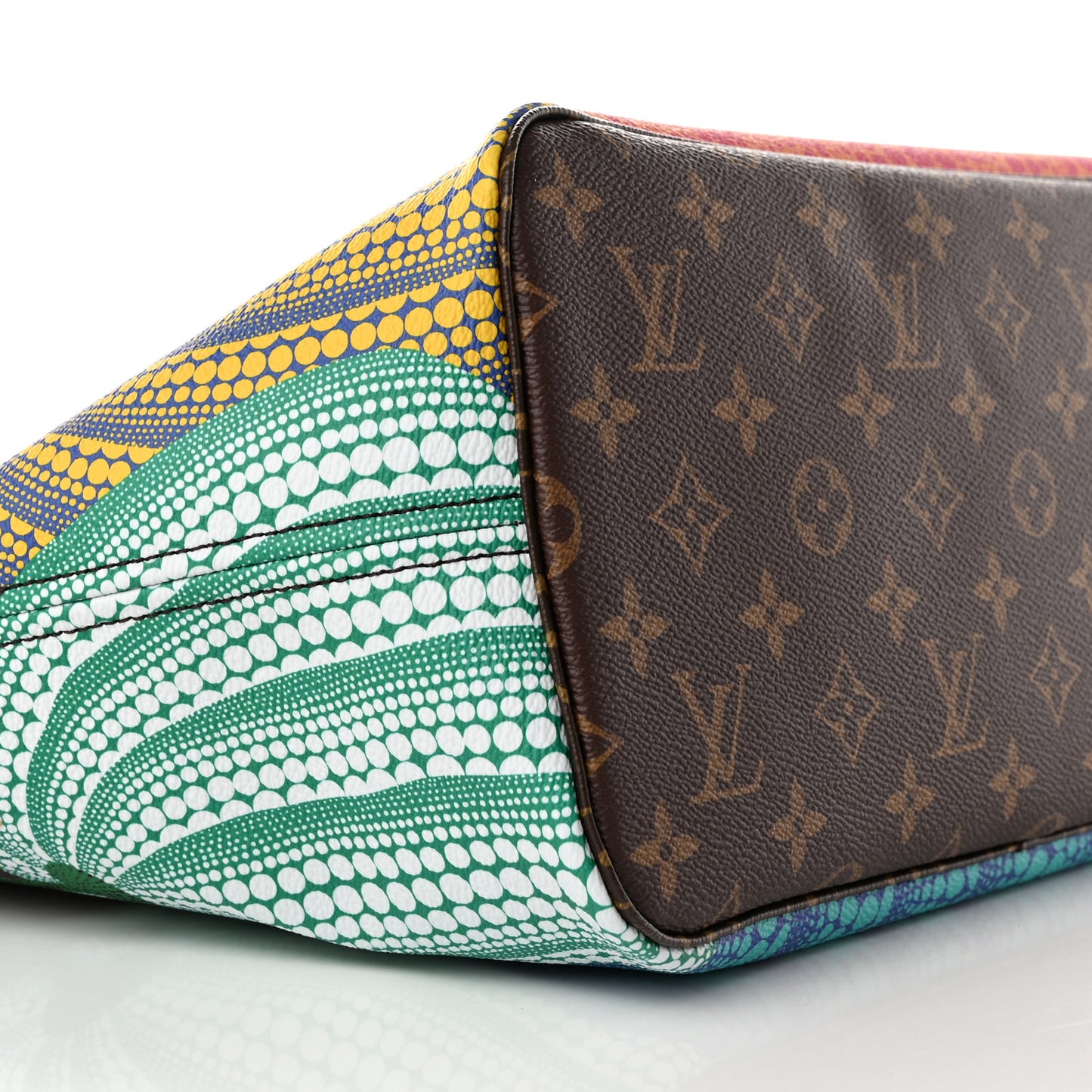 LV X YK Monogram Kusama Pumpkin Neverfull MM