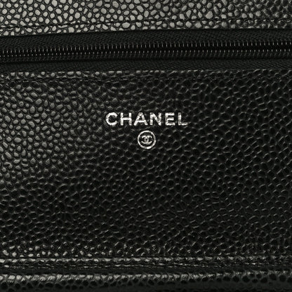 Chanel Caviar Quilted Wallet On Chain WOC Black 6 of 11