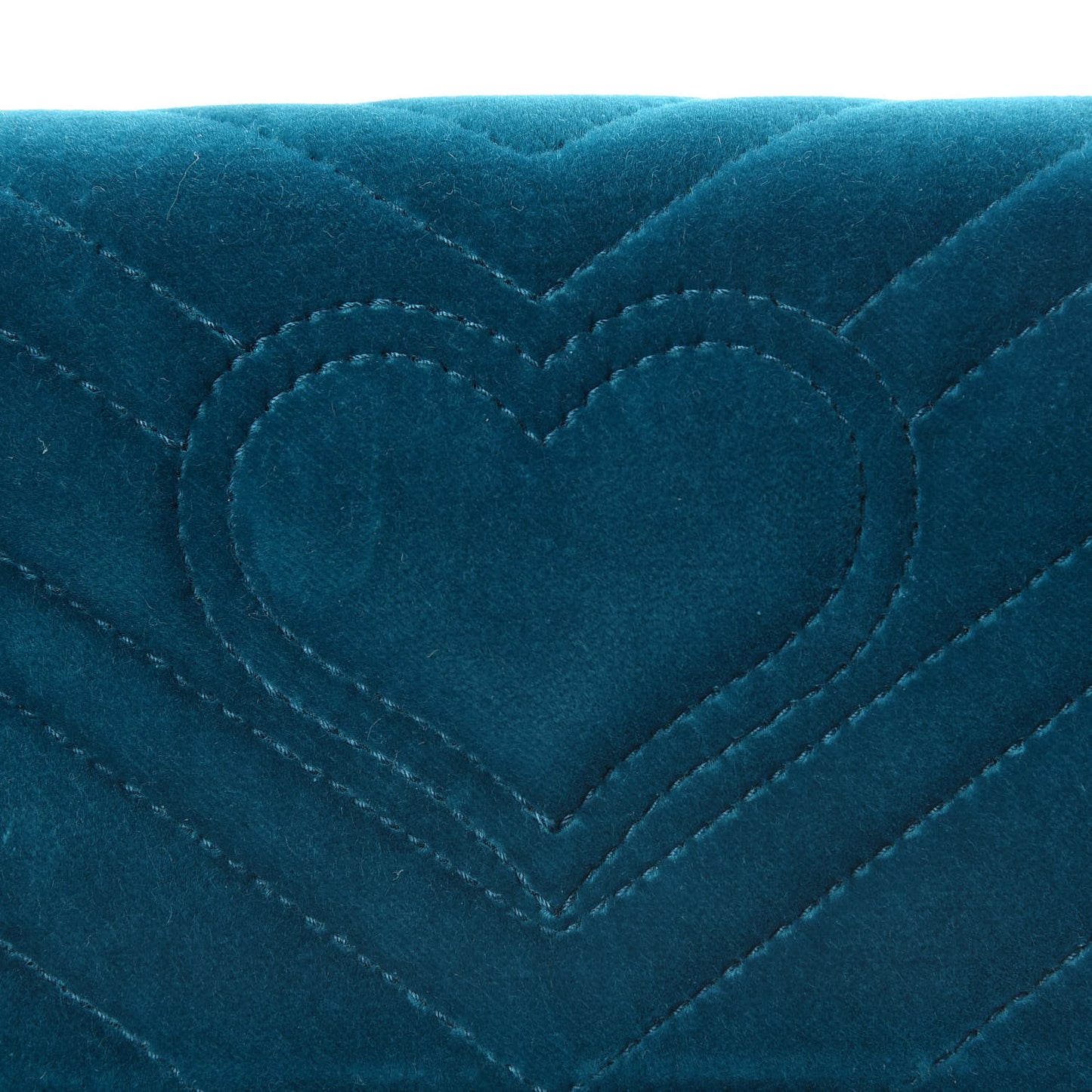 Velvet Matelasse GG Marmont Mini Bag Pavone Cyan