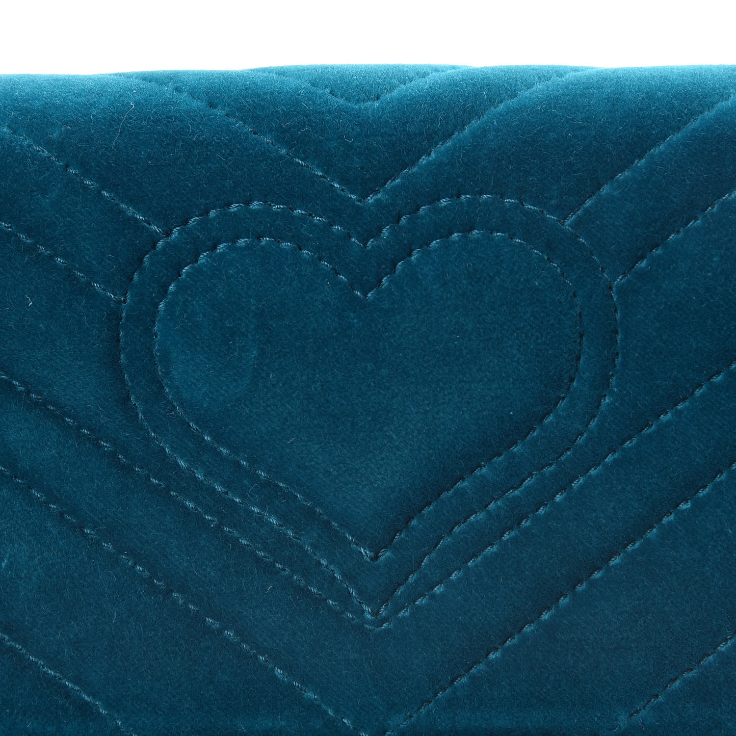 Gucci Velvet Matelasse GG Marmont Mini Bag Pavone Cyan 10 of 11