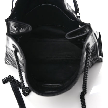 Saint Laurent Crinkled Calfskin Matelasse Monogram Medium Niki Shopper Tote Black 5 of 11