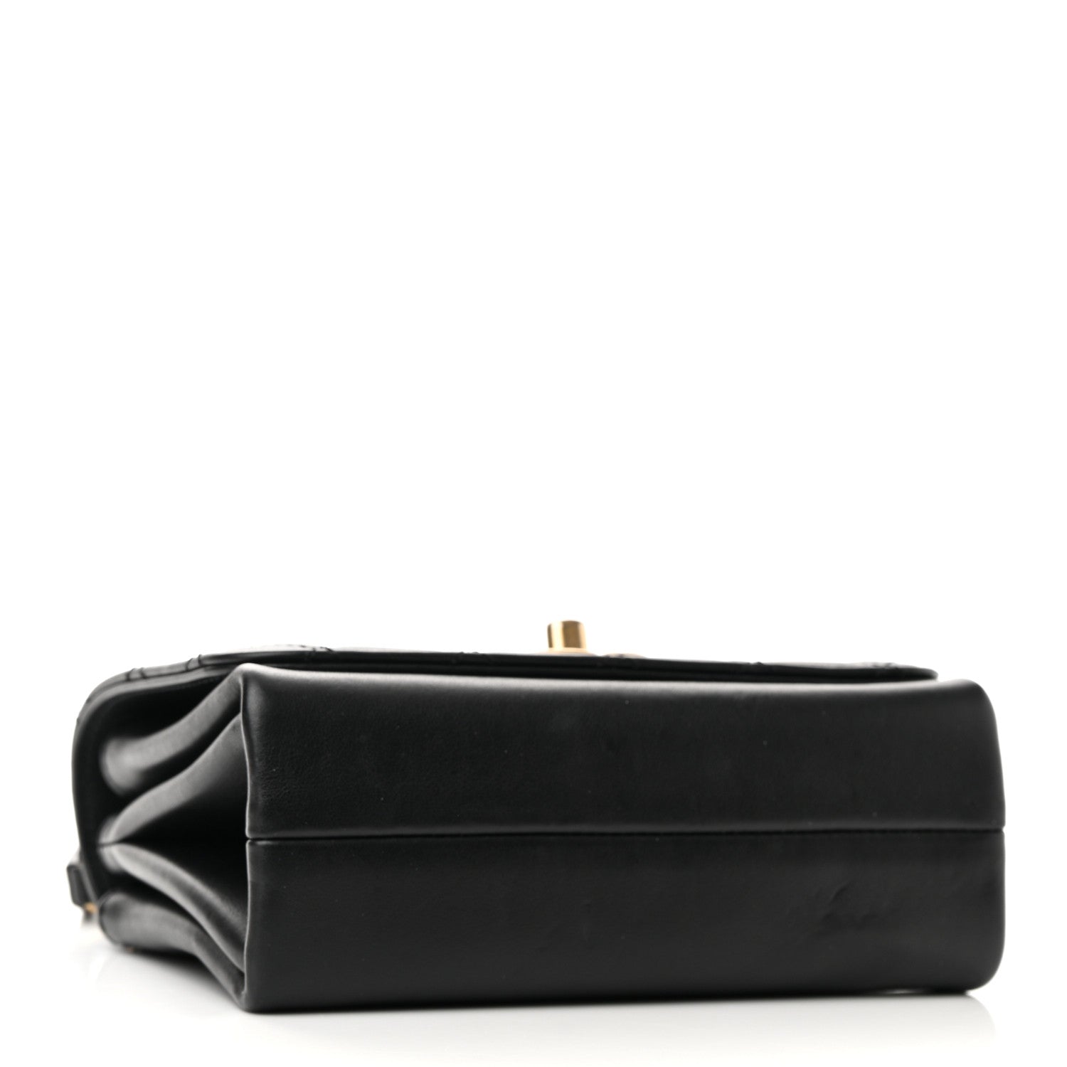 Chanel Calfskin Quilted Pearl Jewel Chain Flap Black 4 of 14