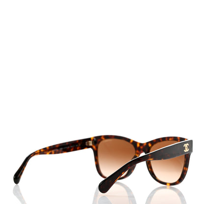 Chanel Acetate Runway Square Sunglasses 5380 Dark Tortoise 4 of 8