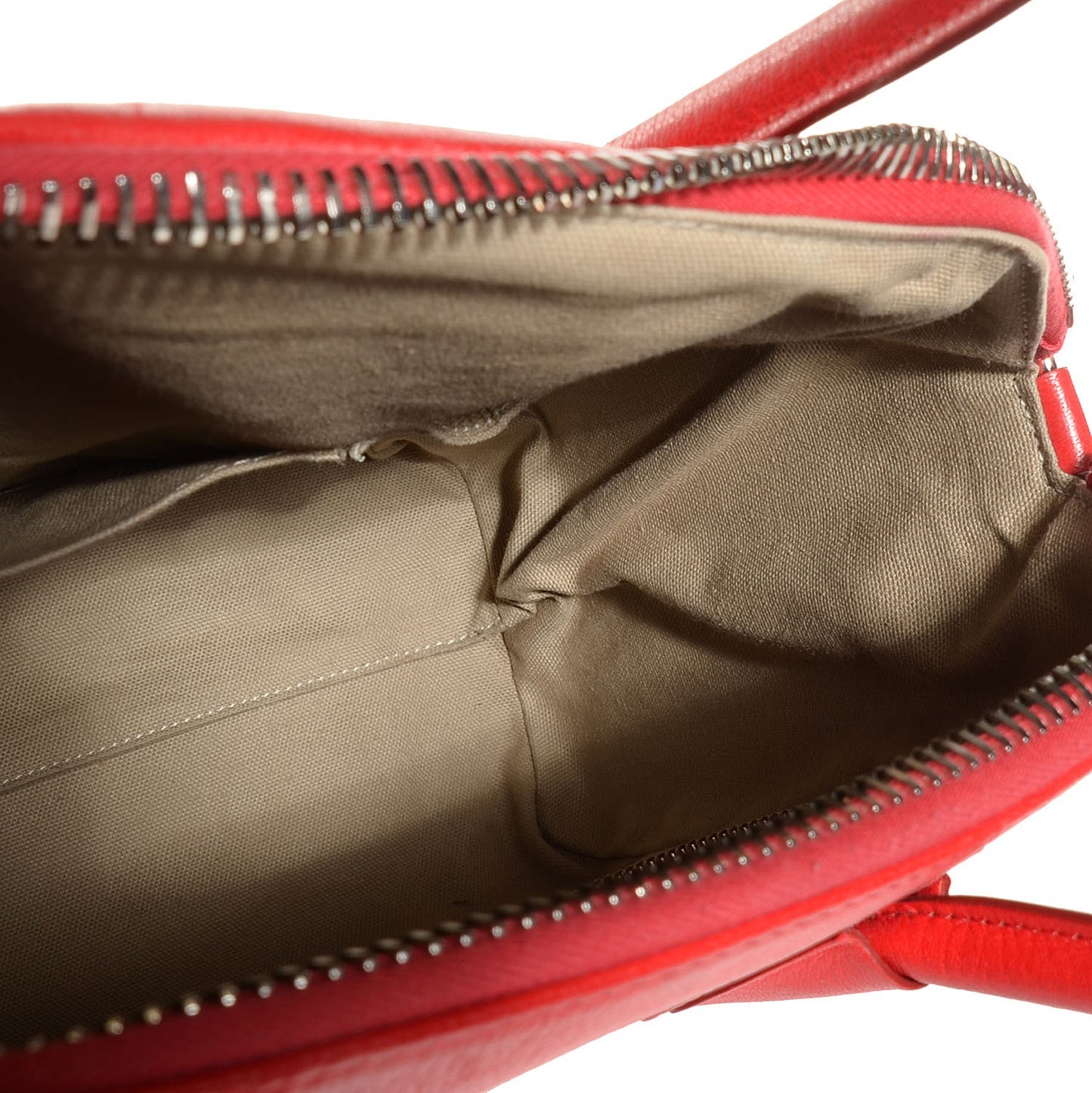Sugar Goatskin Small Antigona Duffel Red