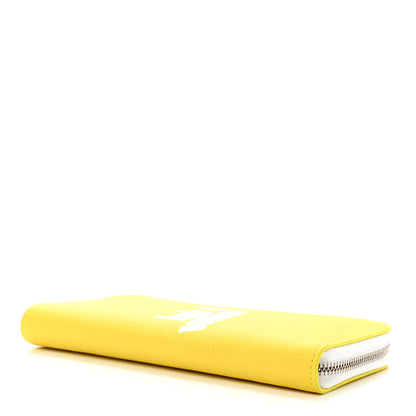 Louis Vuitton Calfskin Everyday LV Vertical Zippy Jaune 4 of 6