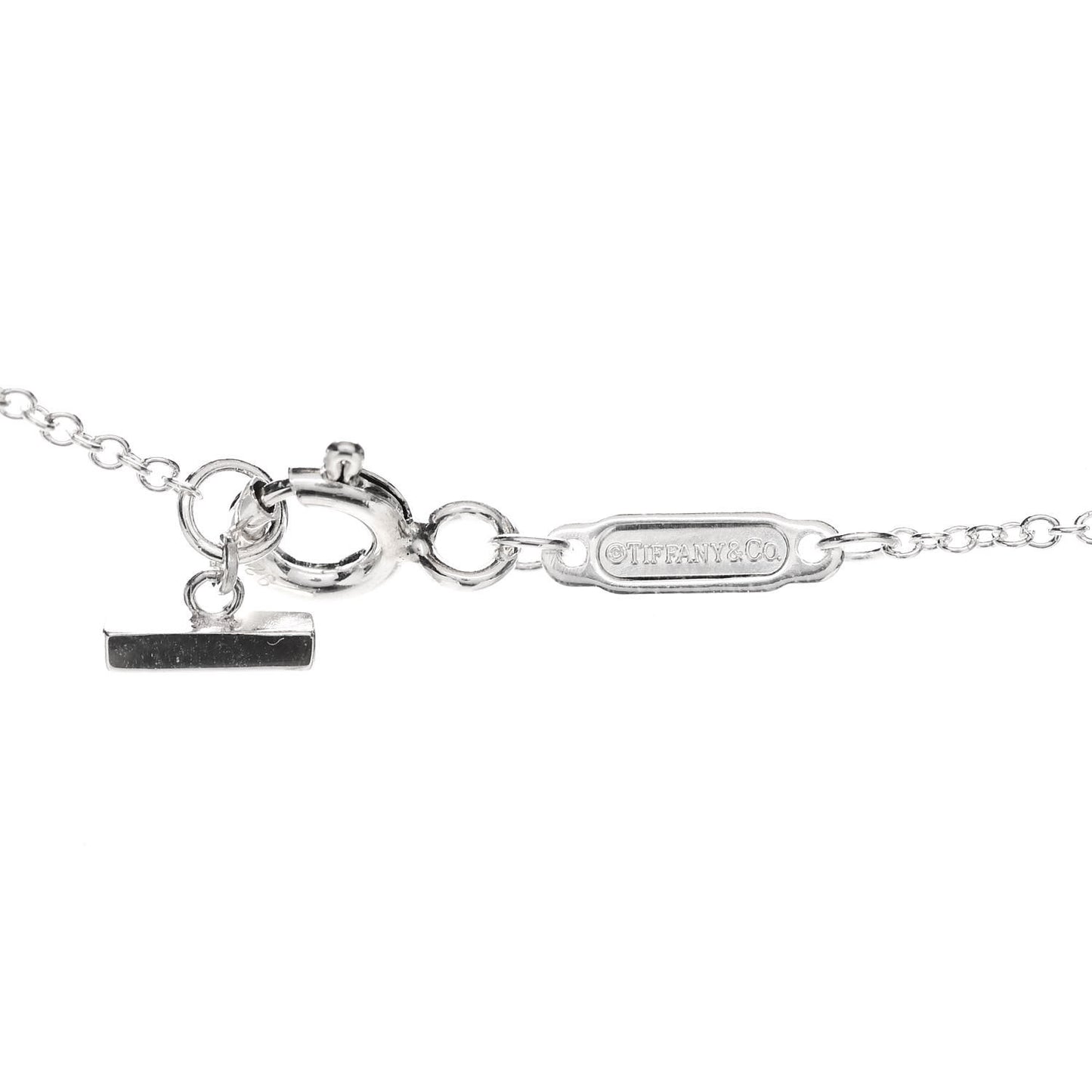 Sterling Silver Small T Smile Pendant Necklace
