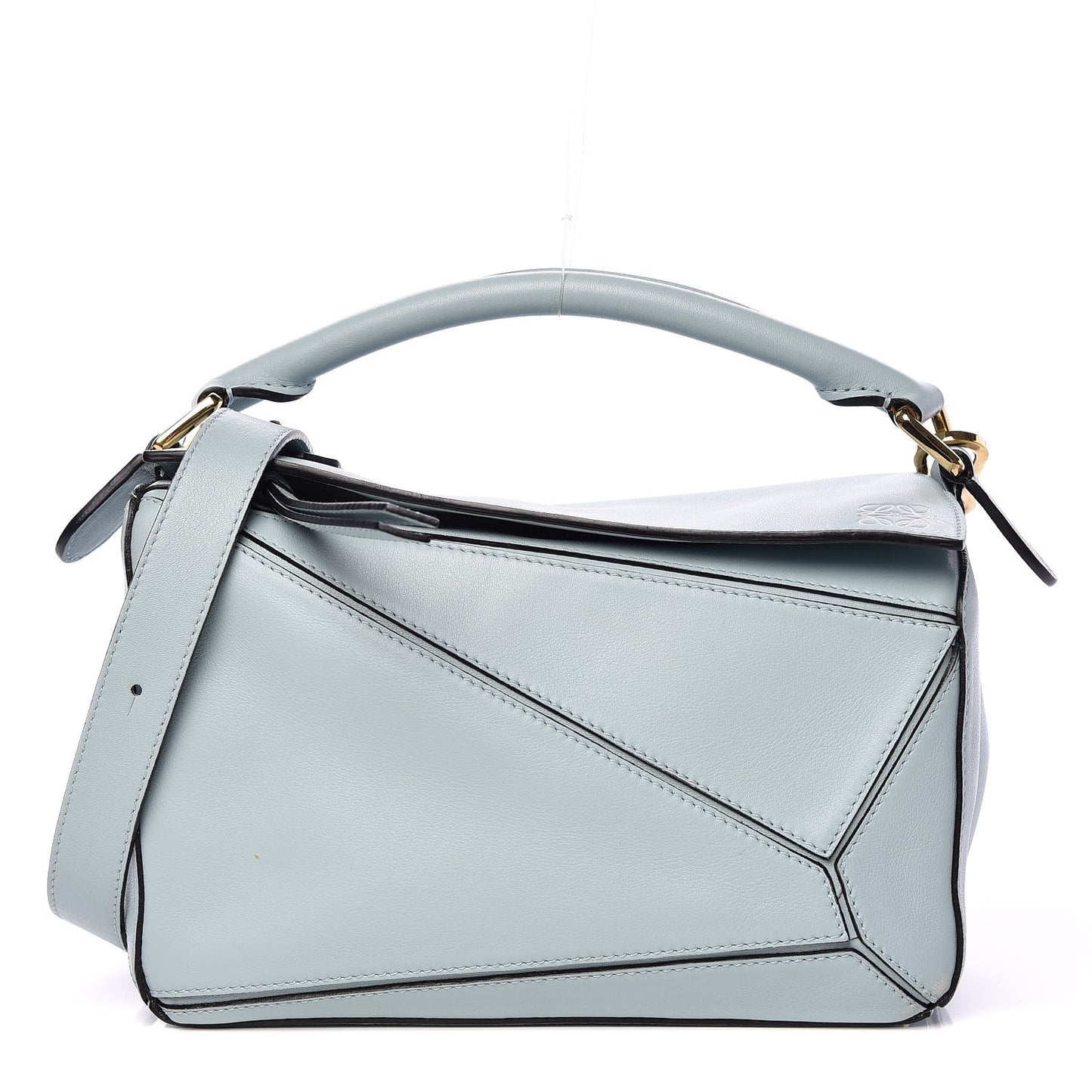 Calfskin Small Puzzle Bag Light Blue