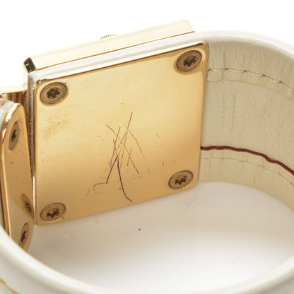 Louis Vuitton Chèvre Suhali S Lock Bracelet M White 5 of 8