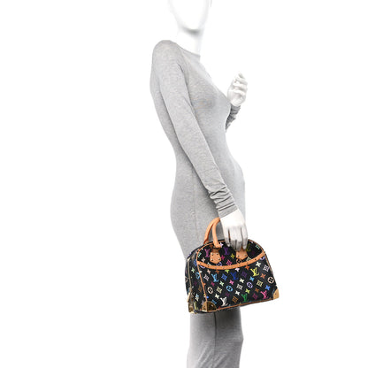Louis Vuitton Monogram Multicolor Trouville Black 2 of 9