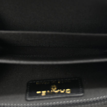 Chanel Caviar Quilted Boy Zip Around Coin Purse Wallet Black 5 of 10
