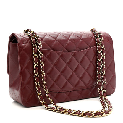 Chanel Caviar Quilted Jumbo Double Flap Burgundy 4 of 25