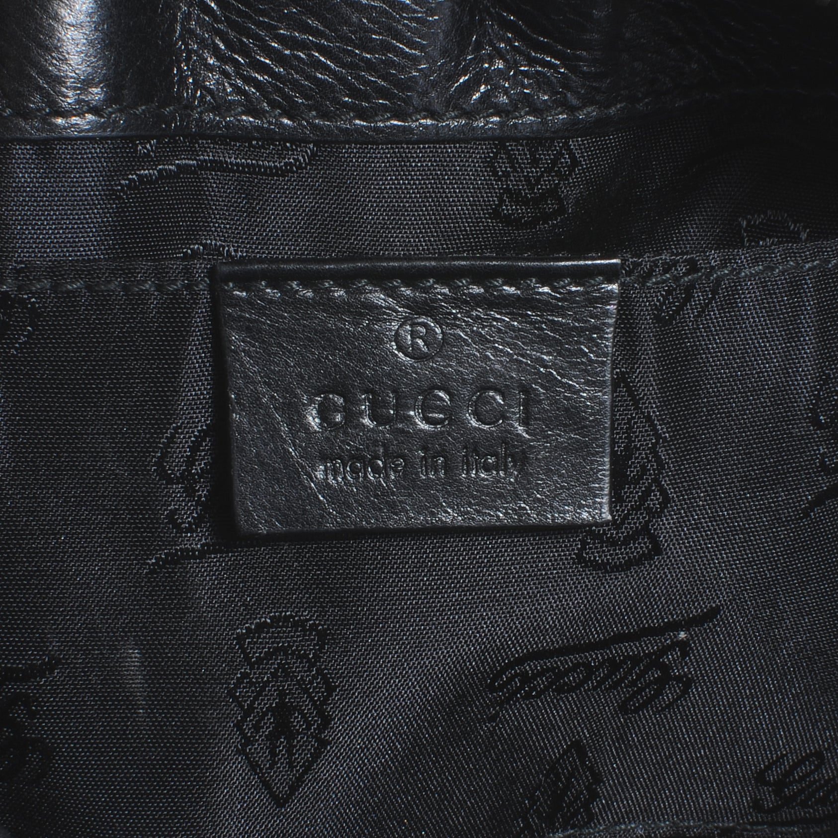 Gucci Leather Studded Babouska Clutch Black 6 of 8