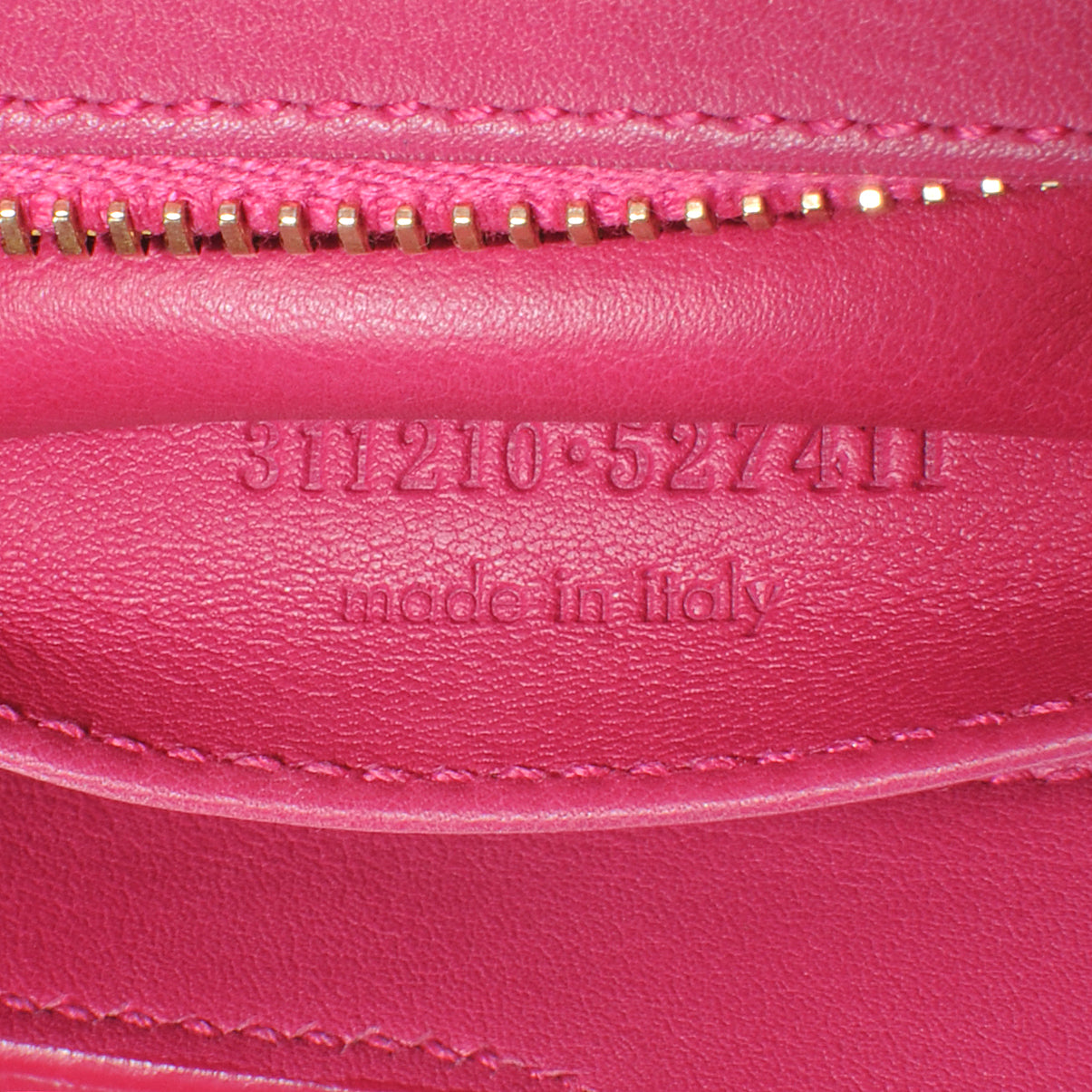 Leather Petit Cabas Y Chyc Tote Fuchsia