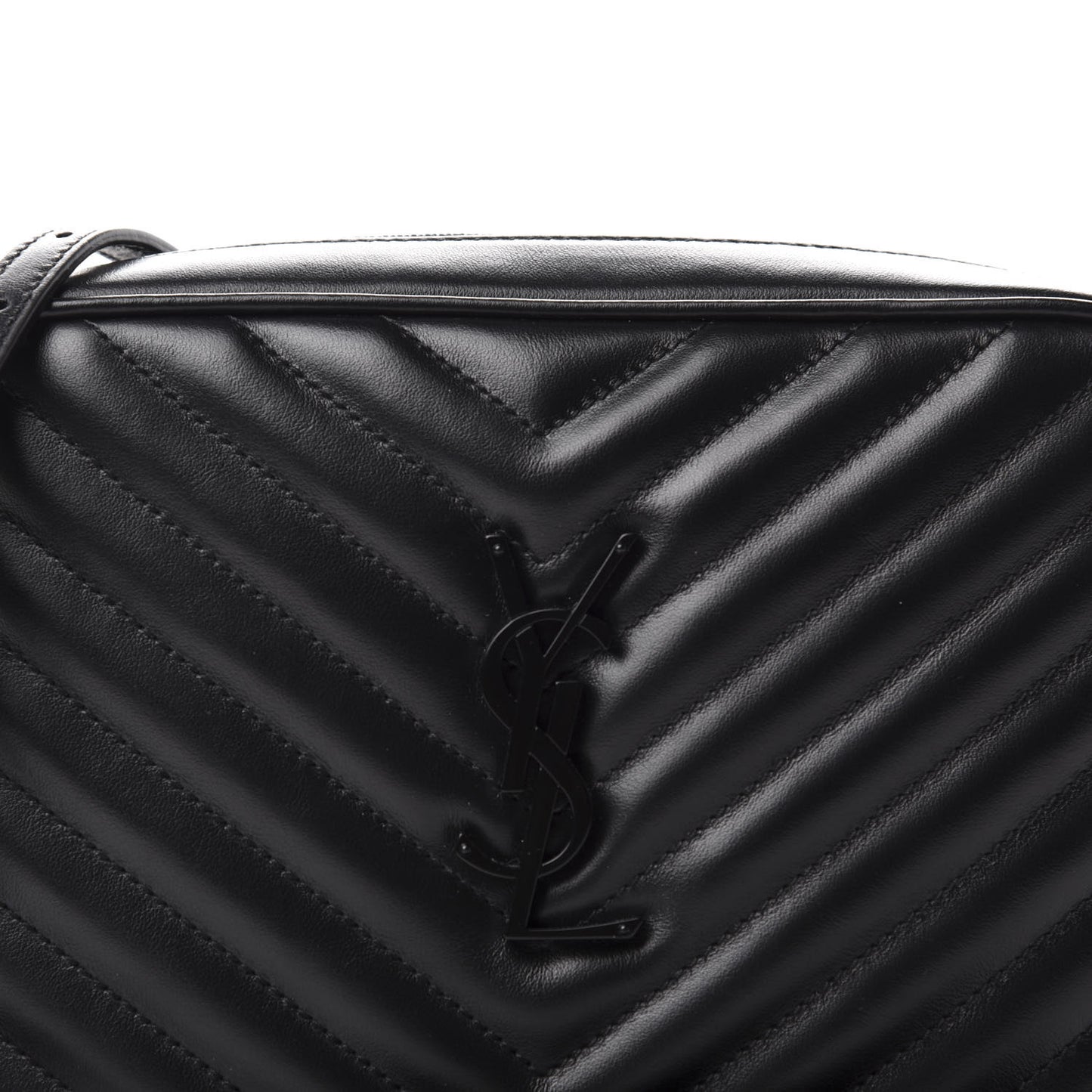 Calfskin Matelasse Monogram Lou Camera Bag Black