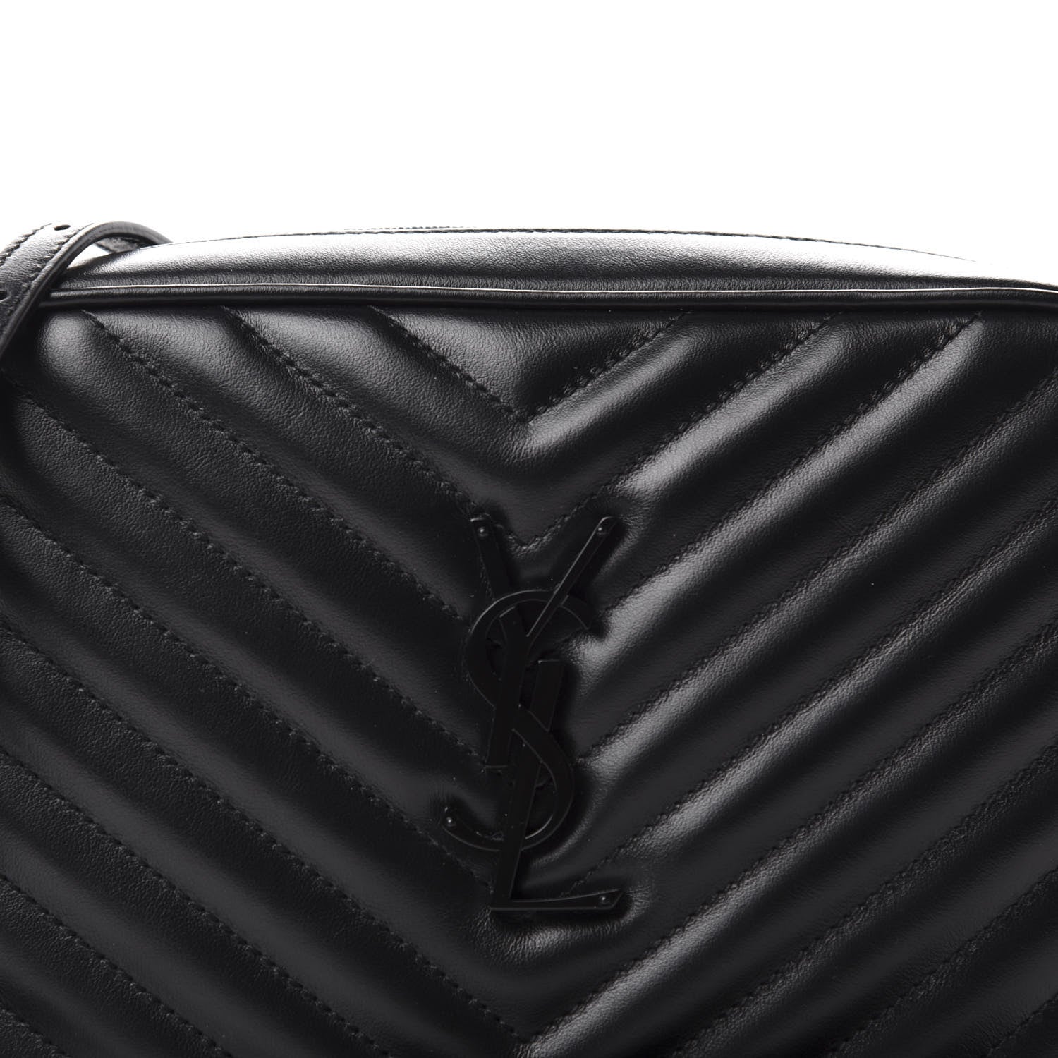 Saint Laurent Calfskin Matelasse Monogram Lou Camera Bag Black 10 of 10