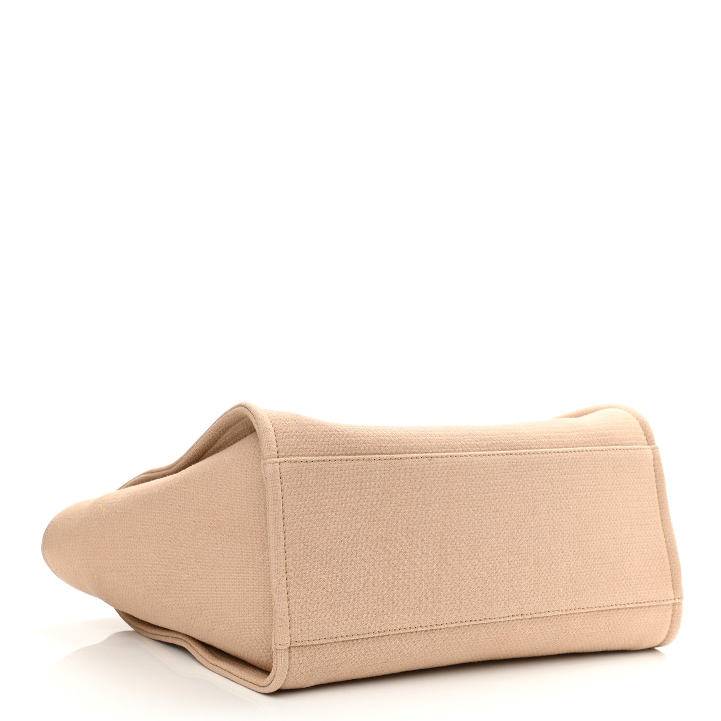 Mixed Fibers Medium Deauville Tote Beige