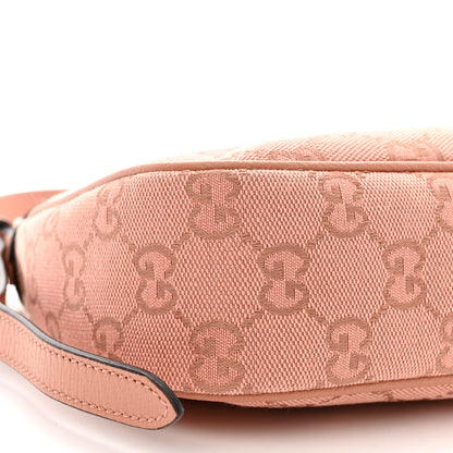 Gucci Monogram Textured Dollar Calfskin Small Ophidia Hobo Cloche Rose Pink 9 of 11