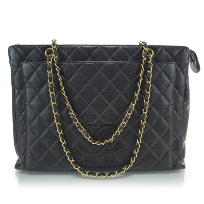 Chanel Caviar Quilted CC Shoulder Bag Black 1 of 9